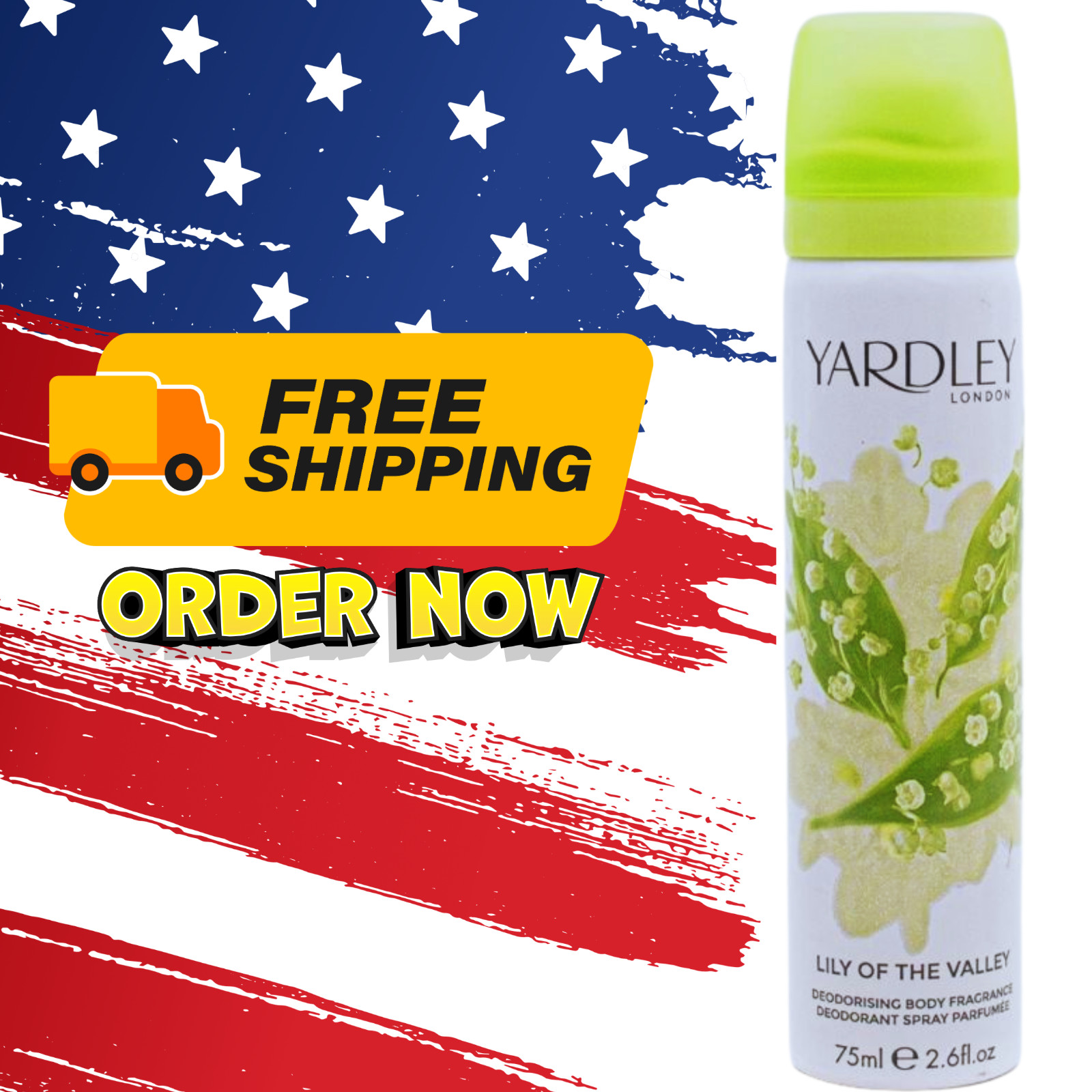 Yardley London LILY OF THE VALLEY 2.6 fl Deodorising Body Fragrance Spray