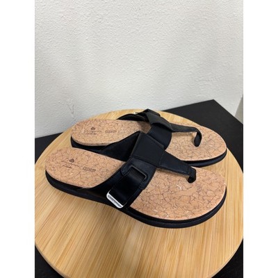 Clarks Cloudsteppers Step June Reef Flip Flops Womens 9 Black Cushion Sandals