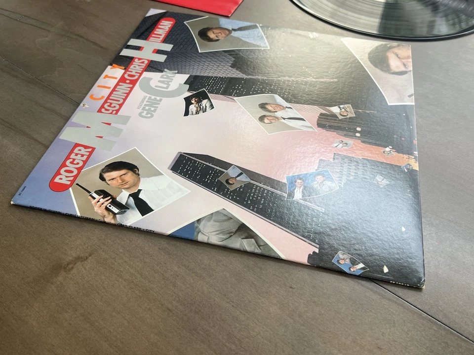 Roger McGuinn & Chris Hillman City ST-12043 1980 Capitol LP EX/EX w/Lyrics - Image 3 of 4