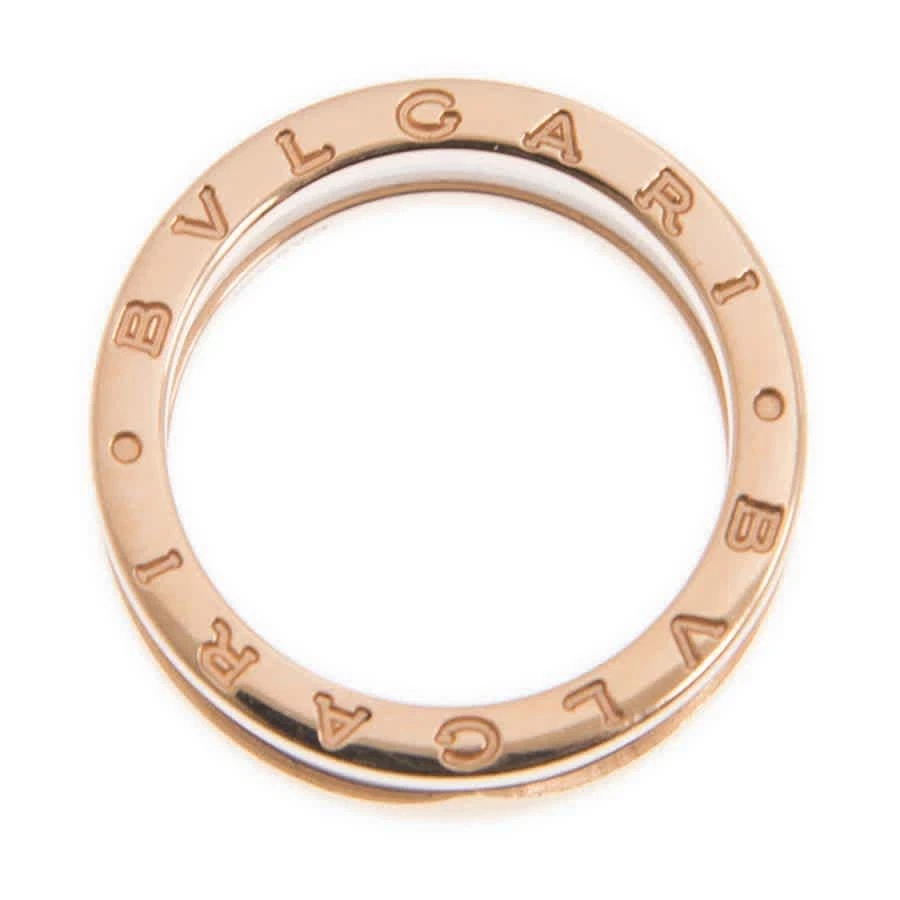 BVL347014 Bvlgari B.Zero1 ouro rosa 18K e cerâmica branca 2 bandas - Escolha o tamanho - Imagem 3 de 4