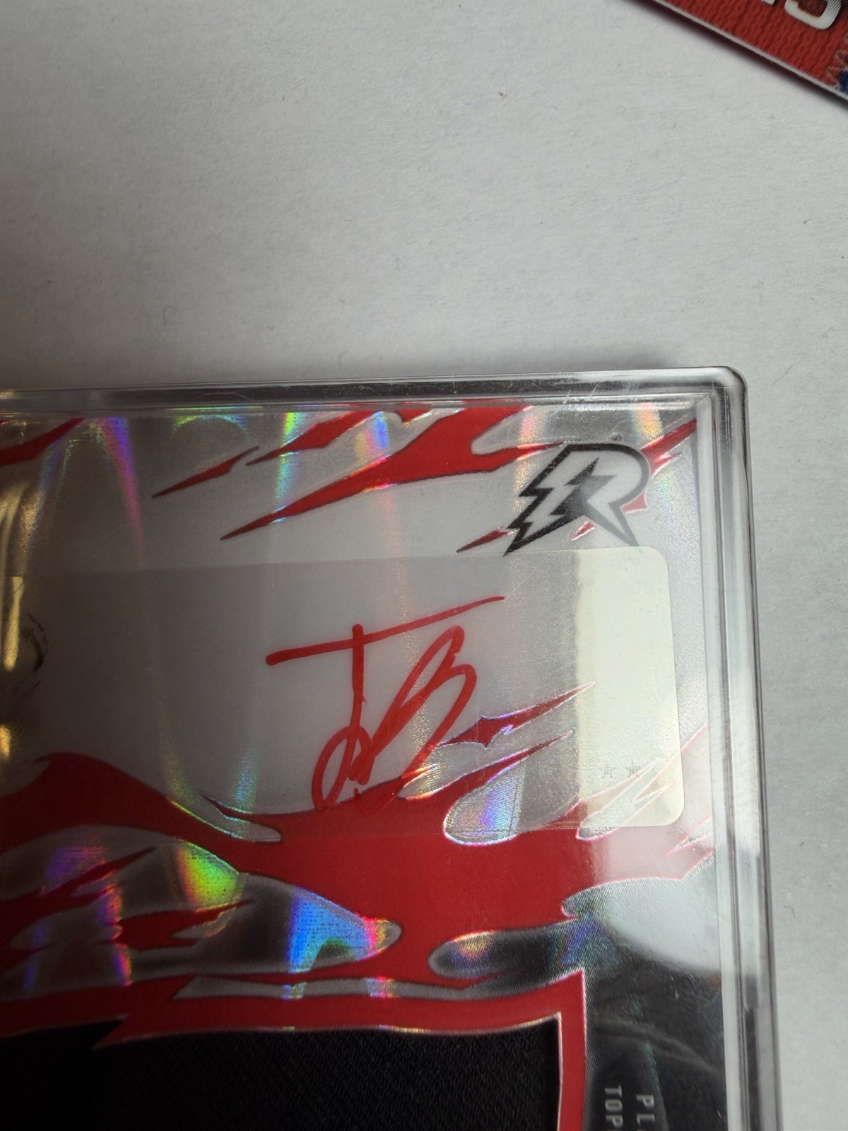 2025 Topps Resurgence Jack Bech Rookie Relic Auto Patch RRS-JB /5 FULL NIKE LOGO view 9