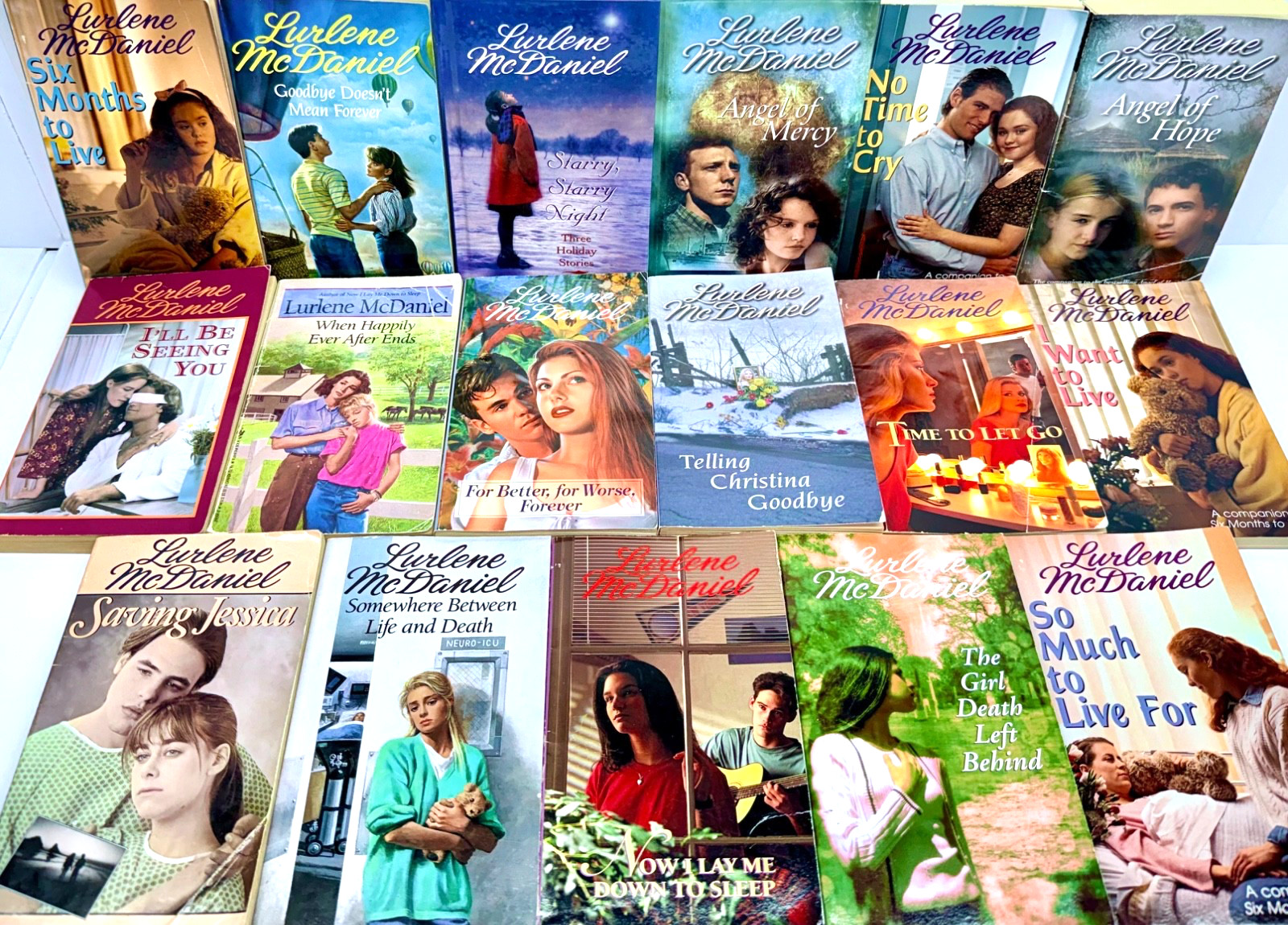 Lurlene McDaniel Vintage Lot of 17 Nostalgia Teen Drama Romance Novels