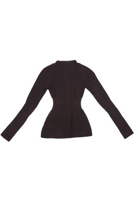 ALEXANDER WANG SCHWARZER BAUMWOLLPULLOVER UK 6