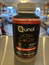 Qunol Ultra CoQ10 100 mg 3X Better Absorption 150 Softgels Exp. 8/28
