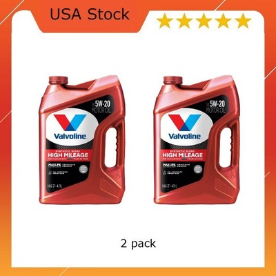 Valvoline High Mileage MaxLife 5W-20 Synthetic Blend Motor Oil 5 QT, 2 pack