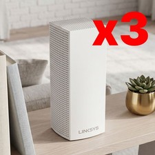 NEAT Linksys VELOP Mesh Home WIFI 4,000 SF Coverage WHW0302/WHW0301 White 3 Unit