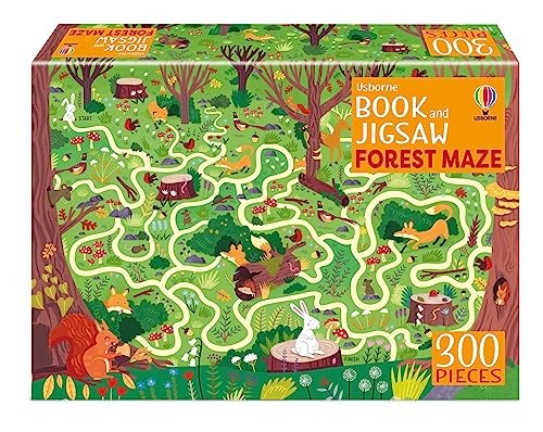 Forest Maze Adventure 300-Piece Jigsaw & Puzzle Book Gift Set | Usb | Nolan Kate