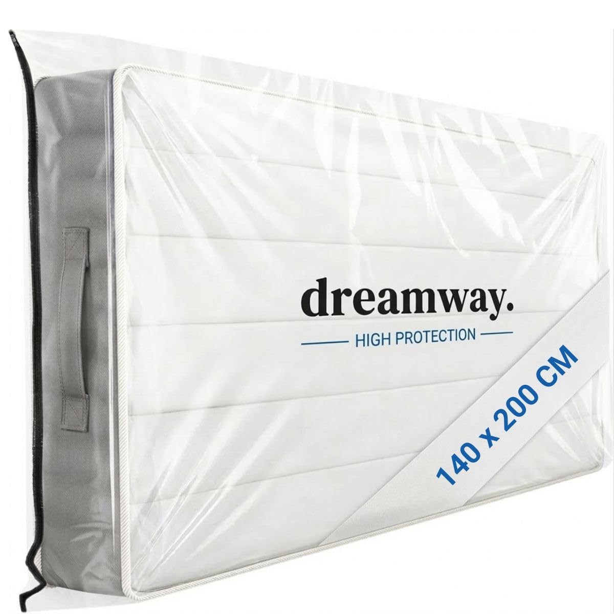Housse protection matelas demenagement haut de gamme bâche blanche tissée