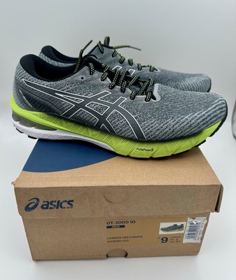 NEW ASICS Men's GT-2000 10 Carrier Grey Running Shoes Sneakers size 9 EUR 42.5