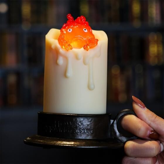 Studio Ghibli Howl's Moving Castle Calcifer Flickering Candle Light - Gift