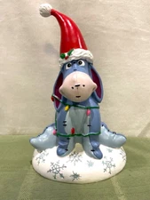 DISNEY Eeyore Statue Christmas Resin Figurine Figure Decor New