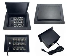 PROCRAFT LARGE GAP LID FEED-THRU RECESSED Stage Pocket/Floor Box w/ 1) WIRED AC