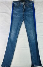 Womens Veronica Beard Kate 10 Skinny With Blue Tuxedo Stripe 26