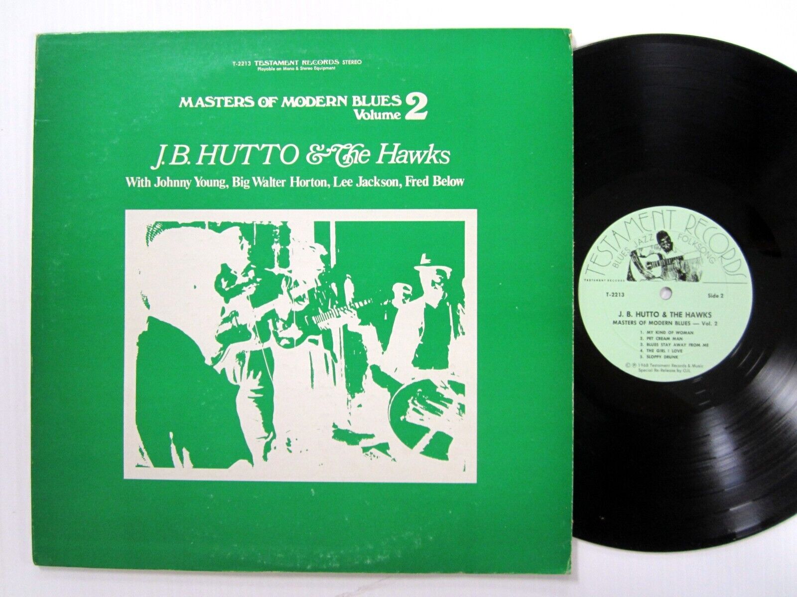 J.B. Hutto & The Hawks Masters Of Modern Blues Volume 2 LP Near-MINT vinyl Dh 63