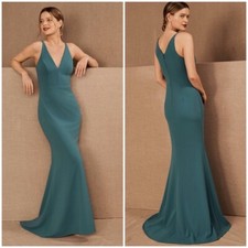 NWT BHLDN Jones Teal Dress for Wedding & Bridesmaid Stretchy Crepe Size 10