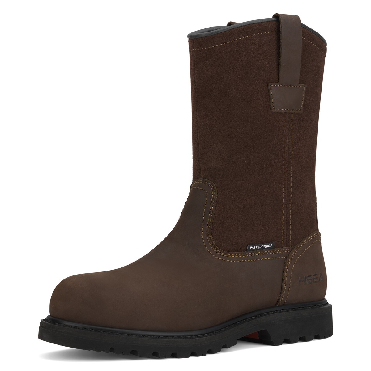 HI Tec Mens Waterproof Slip Proof Steel Toe Work Boots Size 9 Medium Amazon.com | HI-TEC Men main image 3