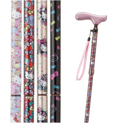 Hello Kitty folding cane, adaptable height: 59-67 inches, Sanrio license | eBay