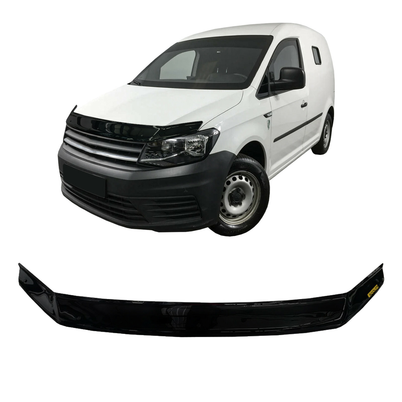 Protège-capot VW Caddy 2015-2020 Scoutt pour stopper les impacts et la rouille