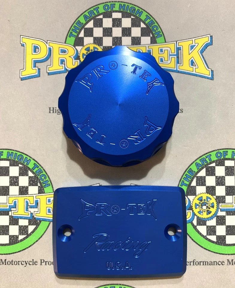 Kawasaki ZR7S Front & Rear Brake Fluid Reservoir Caps 2000-2005 ZR-7S Pro-tek - Imagem 4 de 4