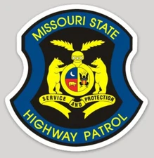 4 Inch Non-Reflective Missouri State Police Trooper Highway Patrol Sticker Decal