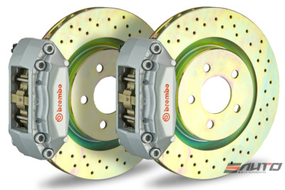 Brembo Front GT Big Brake BBK 4piston Silver 330x28 Drill Disc BMW E30 M3 87-91