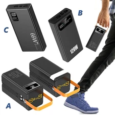 120W 80000mAh 50000mAh Power Bank Portable Charge Fast Charging External Battery