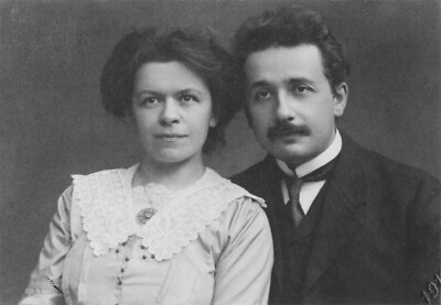 Albert Einstein & Wife Mileva Marić Science Genius Picture Photo Print 16x24