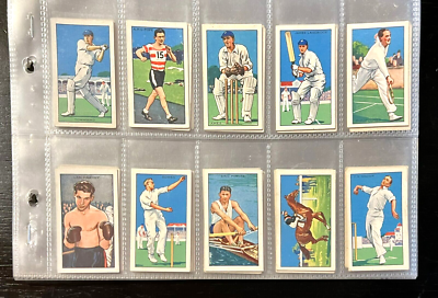 gallaghers park drive cigarettes 1935 GALLARHER LTD PARK DRIVE CIGARETTES CHAMPIONS 2ND SERIES 48 CARDS