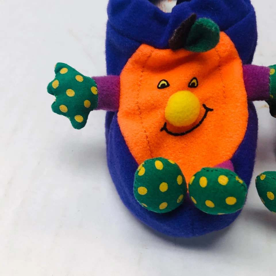 Russ Berrie Botines Bebé con Calabazas - Halloween - Talla hasta 10 Meses BIN Q Foto 3 de 4