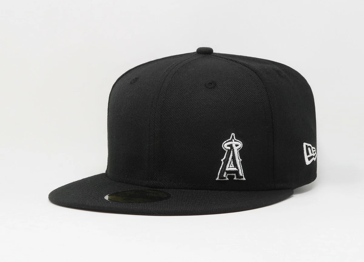 Los Angeles Angels New Era Black On Black 59FIFTY Fitted Hat