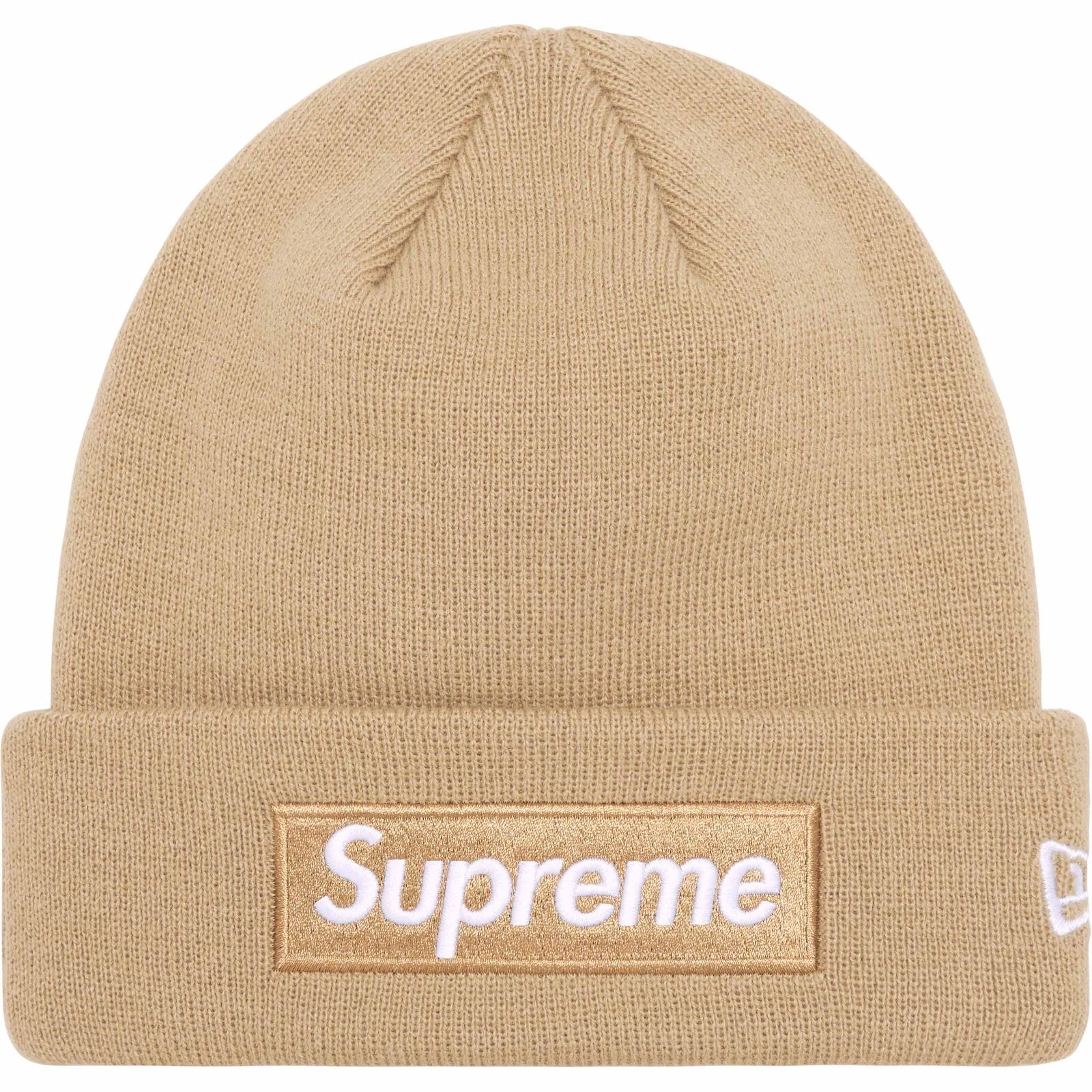 Bonnet logo Supreme Box FW23 (sable foncé)