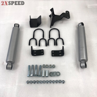 #ad Dual Steering Stabilizer for 2007 2017 Jeep Wrangler Unlimited JK 2#x27;#x27; 6#x27;#x27; lift $89.99