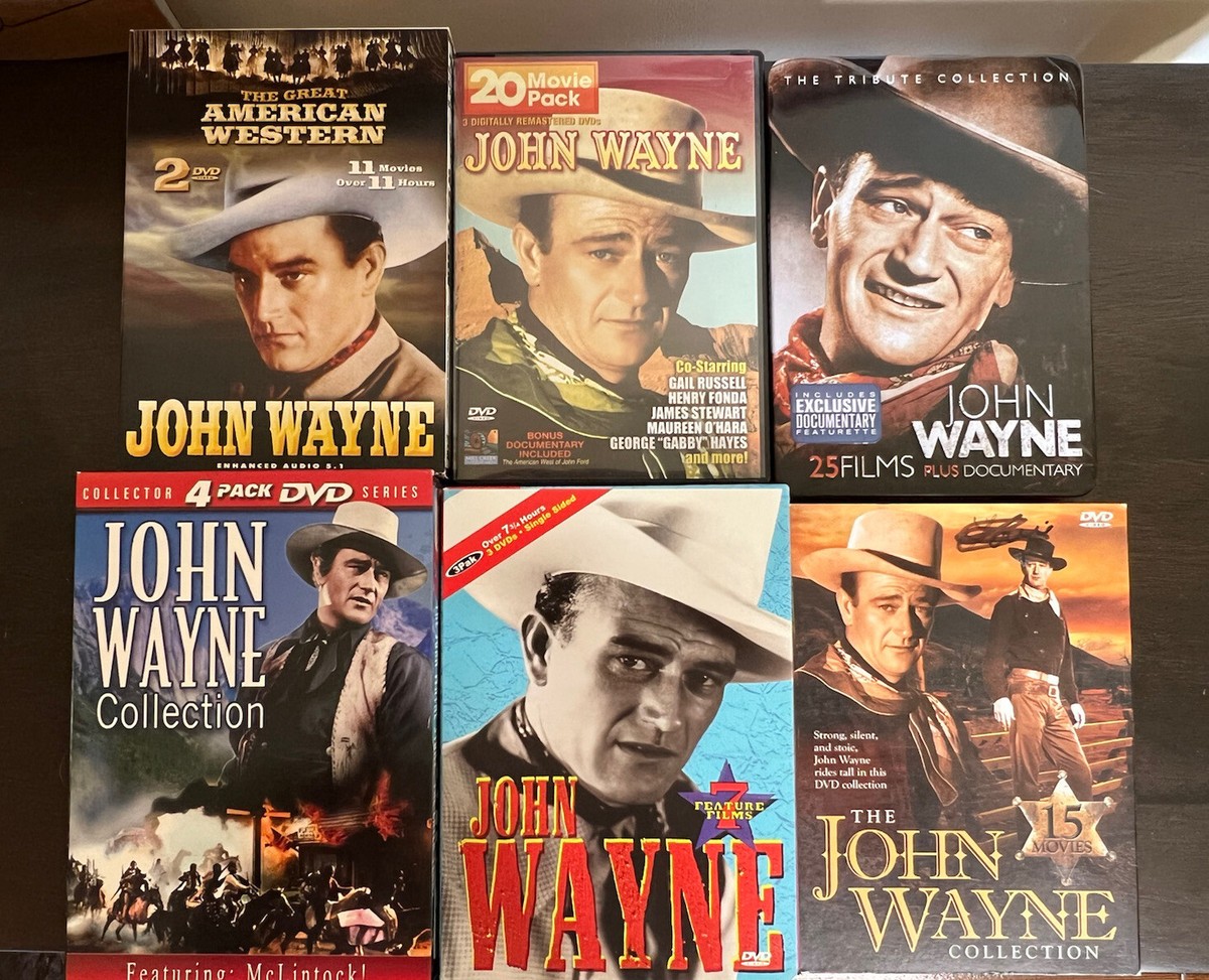 Lot 6 JOHN WAYNE Western Cowboy Movie DVD Boxed Set Collections | eBay