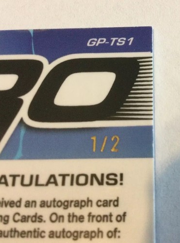 2023 Leaf Pro Set Metal Football Tyjae Spears #GP-TS1 GOIN' PRO Auto /2 Titans - Bild 3 von 3