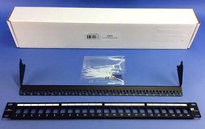 ClearLinks Blank 24 Port Patch Panel, Rack Mount PN: CL-3014-24P-BLN - NEW