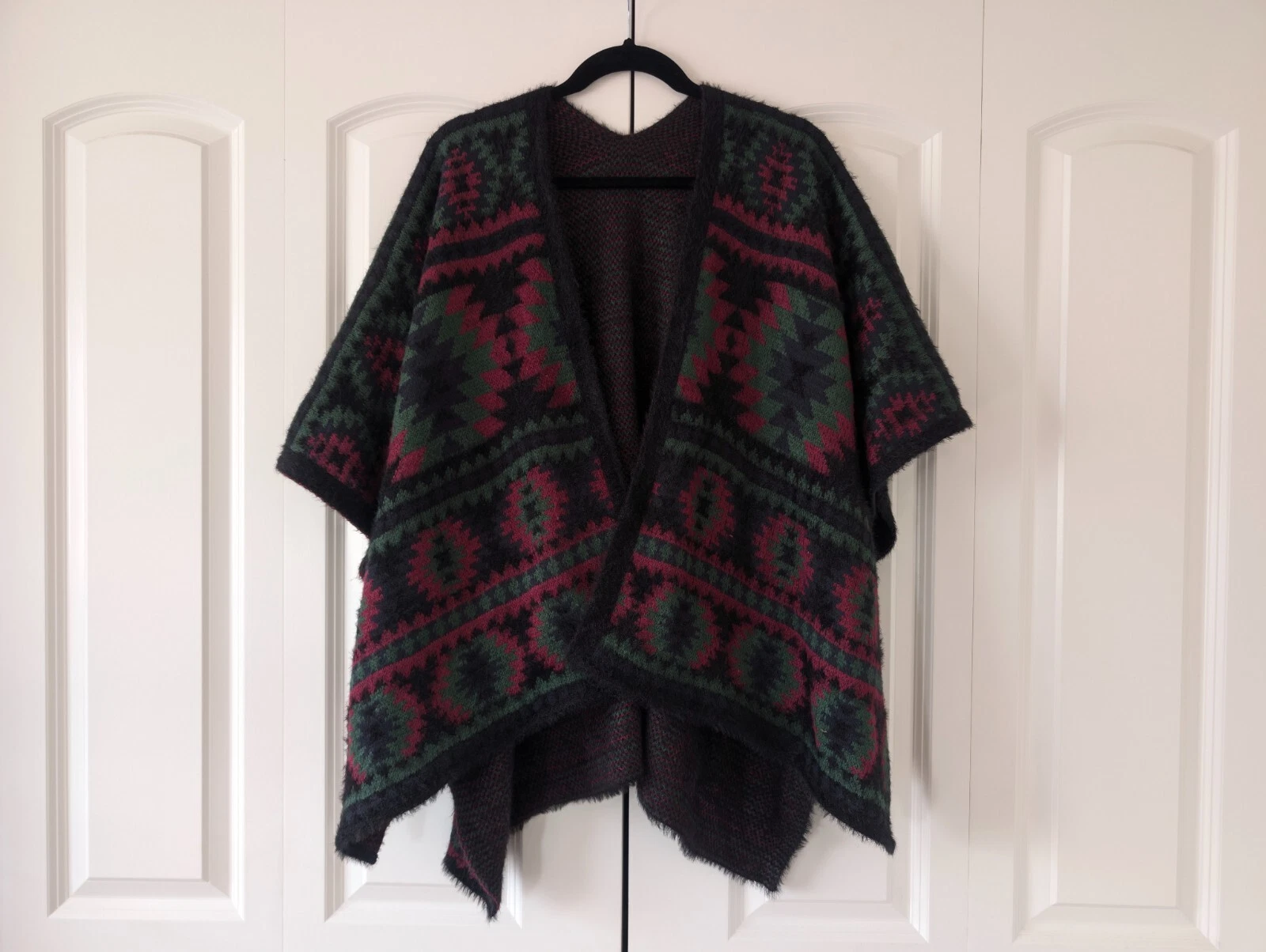 Woolen Traditional Poncho for Women Native American Style