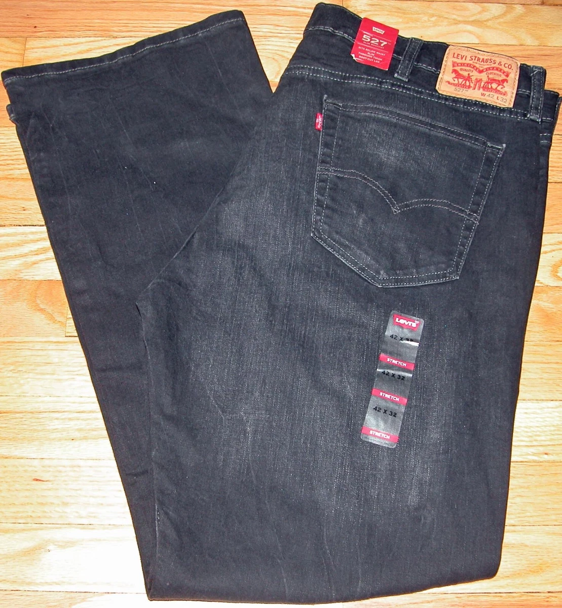 Levis 527 black bootcut jeans cheap