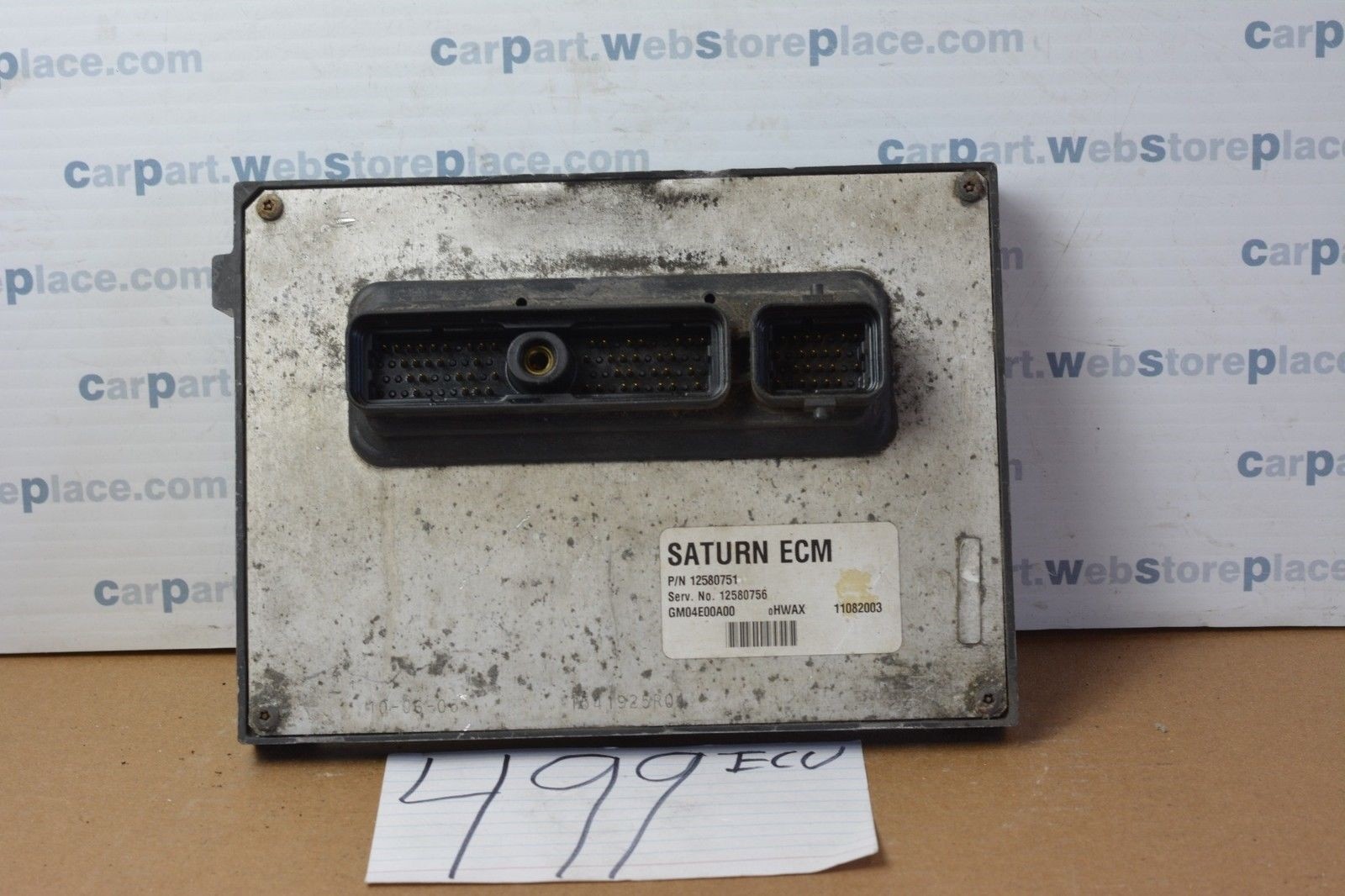 2004 Saturn Ion #499 Engine Computer ECM ECU 12580751