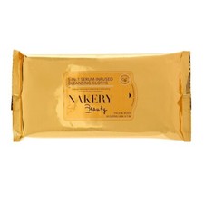 Nakery Beauty 5-in-1 Serum-Infused Cloths for Face  Body, 30 wipes New  Sealed
