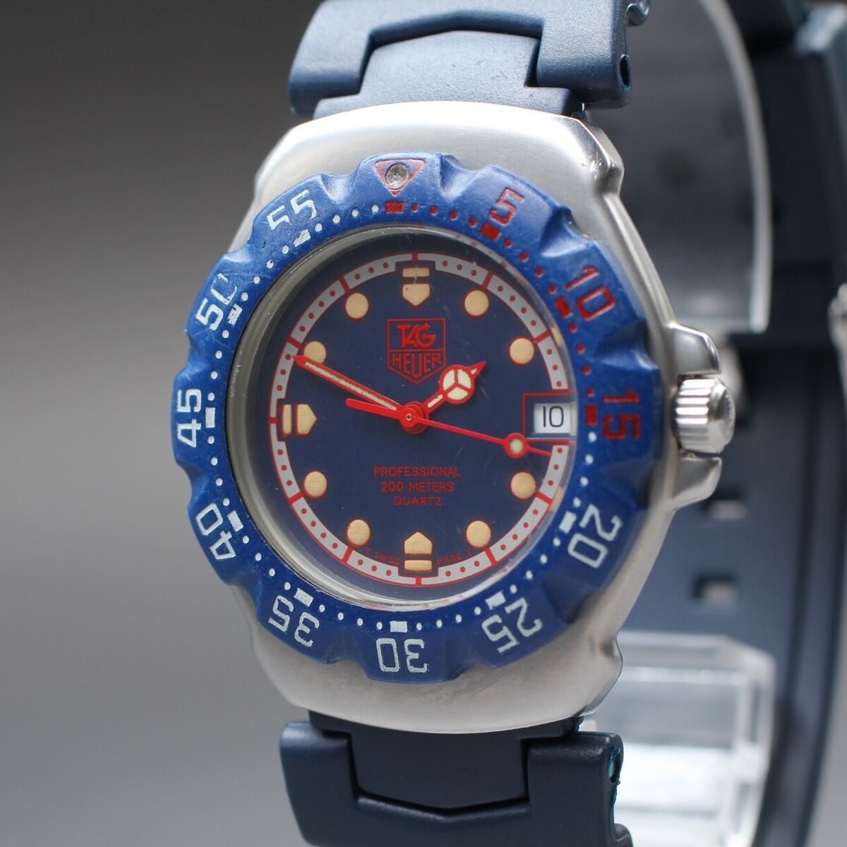 EXC+5 】 Vintage TAG HEUER Formula 1 370.513 34mm Blue Dial EXC+5 】 Vintage TAG HEUER Formula 1 370.513 34mm Blue Dial