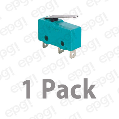 NORMALLY OPEN/NORMALLY CLOSED ''FLAT LEVER'' MICRO SWITCH 10A - 125V #MSW12G-1PK