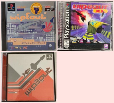 wipeout, wipeout XL & wipeout 3 3Games Set Racing PlayStation1 