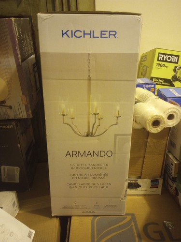 Kichler Armando 5-Light Chandelier Brushed Nickle - Picture 2 of 6