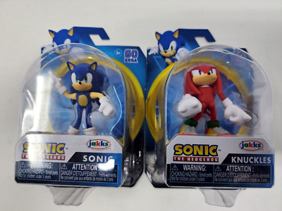 Sonic the Hedgehog Knuckles & Sonic 2.5'' SEGA Jakks 2022 Lot of 2 BRAND NEW