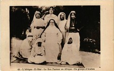 Old postcard AK ALGERIA A Group of Arabs (874334)