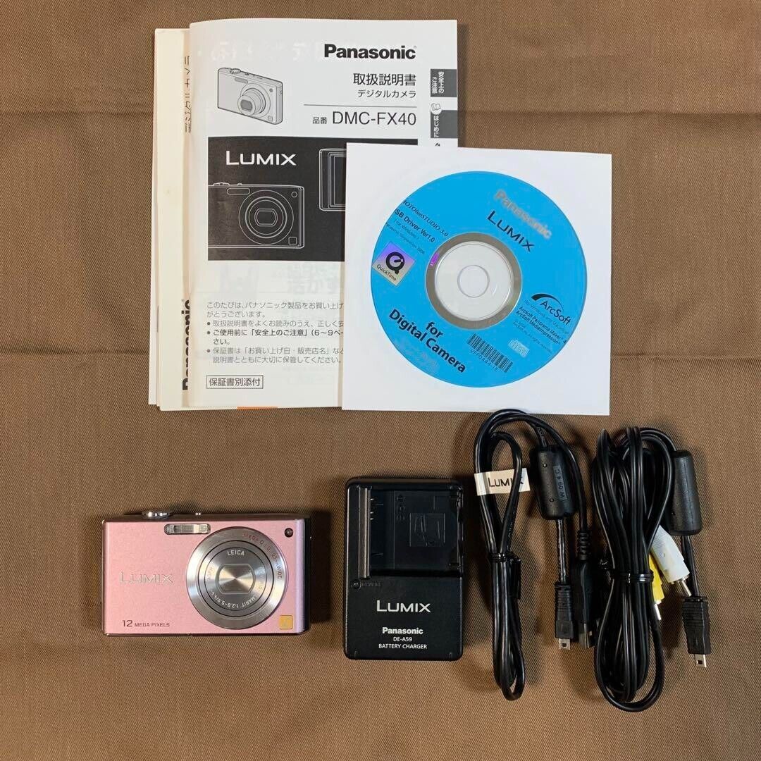 Panasonic Lumix Dmc-Fx40 Pink Compact Digital Camera From Panasonic Lumix Dmc-Fx40 Pink Compact Digital Camera From