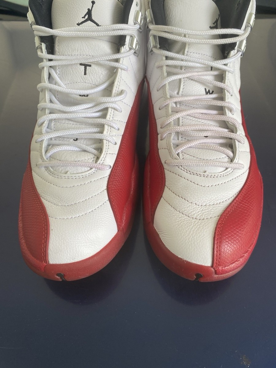 Nike Air Jordan 12 Retro Cherry 2023 White Red CT8013-116 Men’s US Size 10 View 3