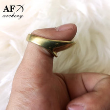 AF Traditional Archery, Protective Equipment, Slope Shaped Copper Pulling Finger