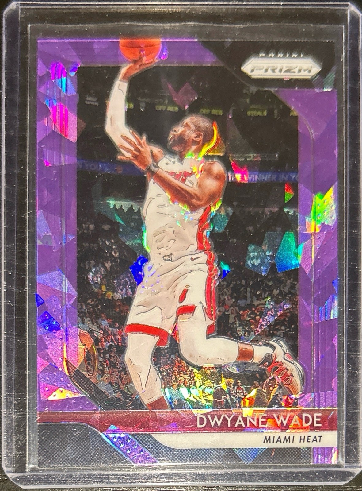 2018-19 Panini Prizm - Dwyane Wade #206 Purple Ice Prizm /149