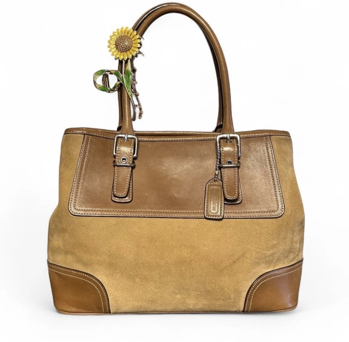 Coach Hampton Medium Suede Exterior Bags & Handbags for Women for